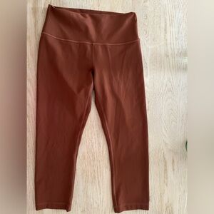 Lululemon High-Rise Crop 23" Leggings - Size 10 Ancient Copper